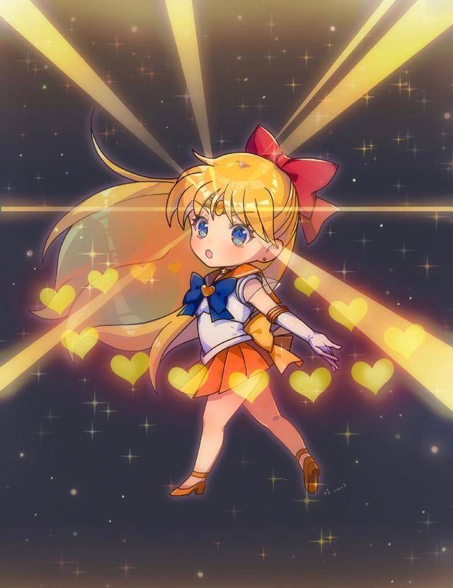 q版《美少女战士》同人,土萌萤气质神秘独特,美奈子是爱的化身_天王遥
