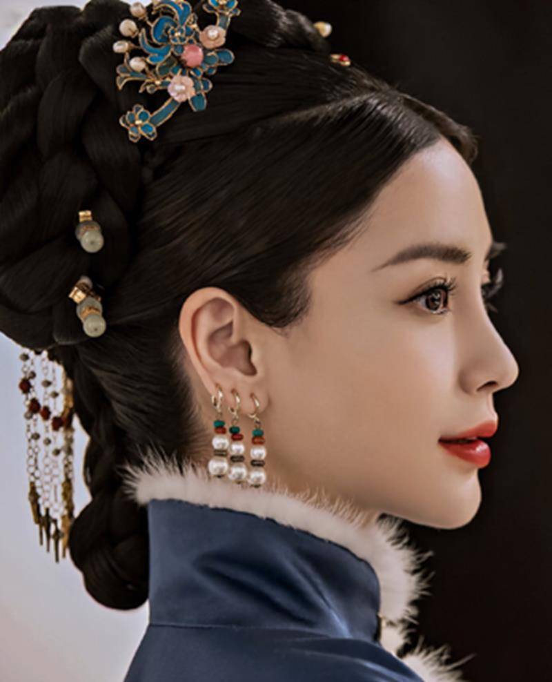 angelababy大胆突破,首次尝试冬日清宫造型,颜值抗打精致美艳_古装