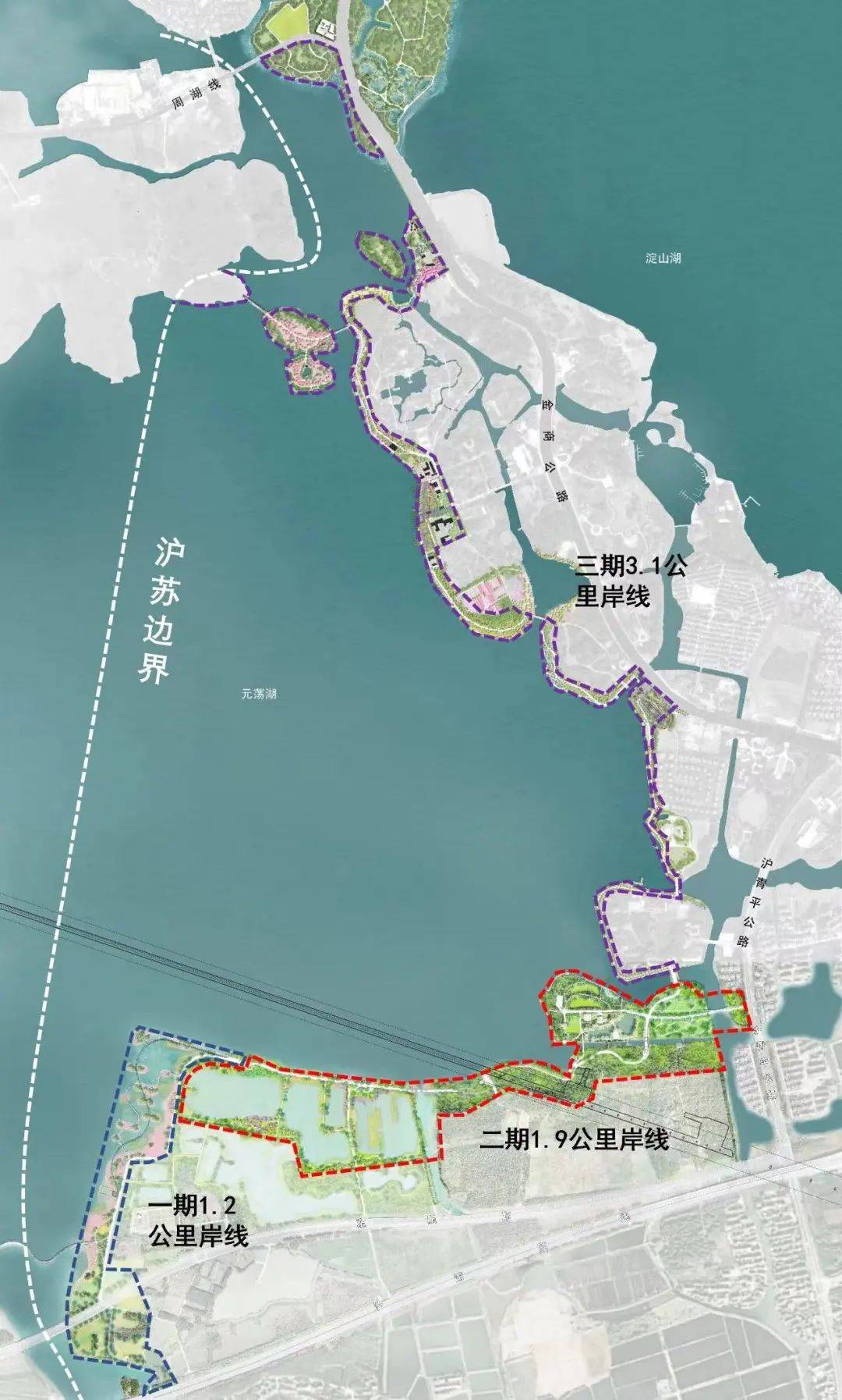 漫步廊桥,跨省"串门",元荡青浦段岸线整体贯通_示范区_上海大观园