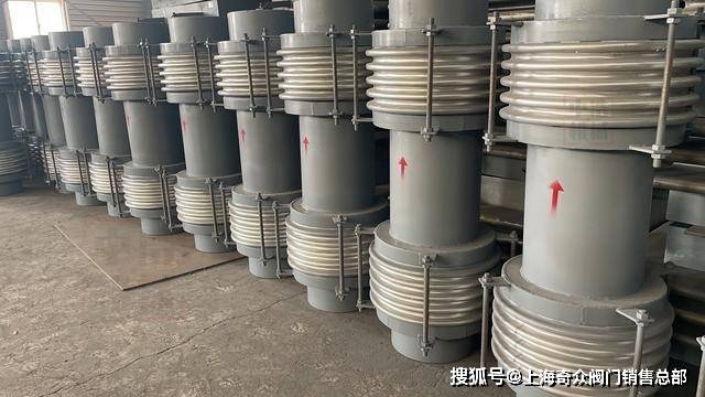 不锈钢304法兰复式波纹管补偿器l=1500 dn200_管道_金属_拉杆