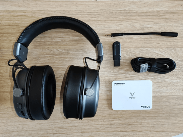 声光皆出色-雷柏VH800双模无线游戏耳机、VH10RGB支架套装评测