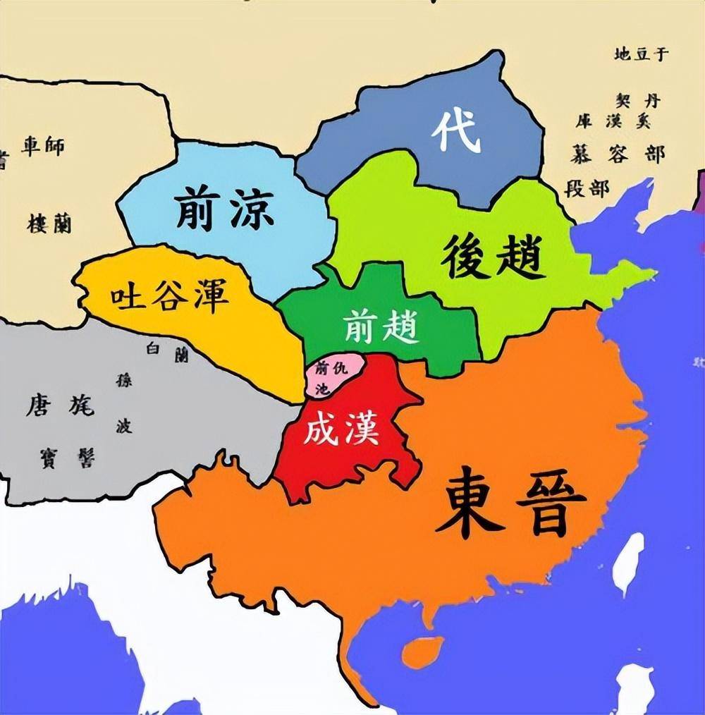 晋代地图高清版大图图片