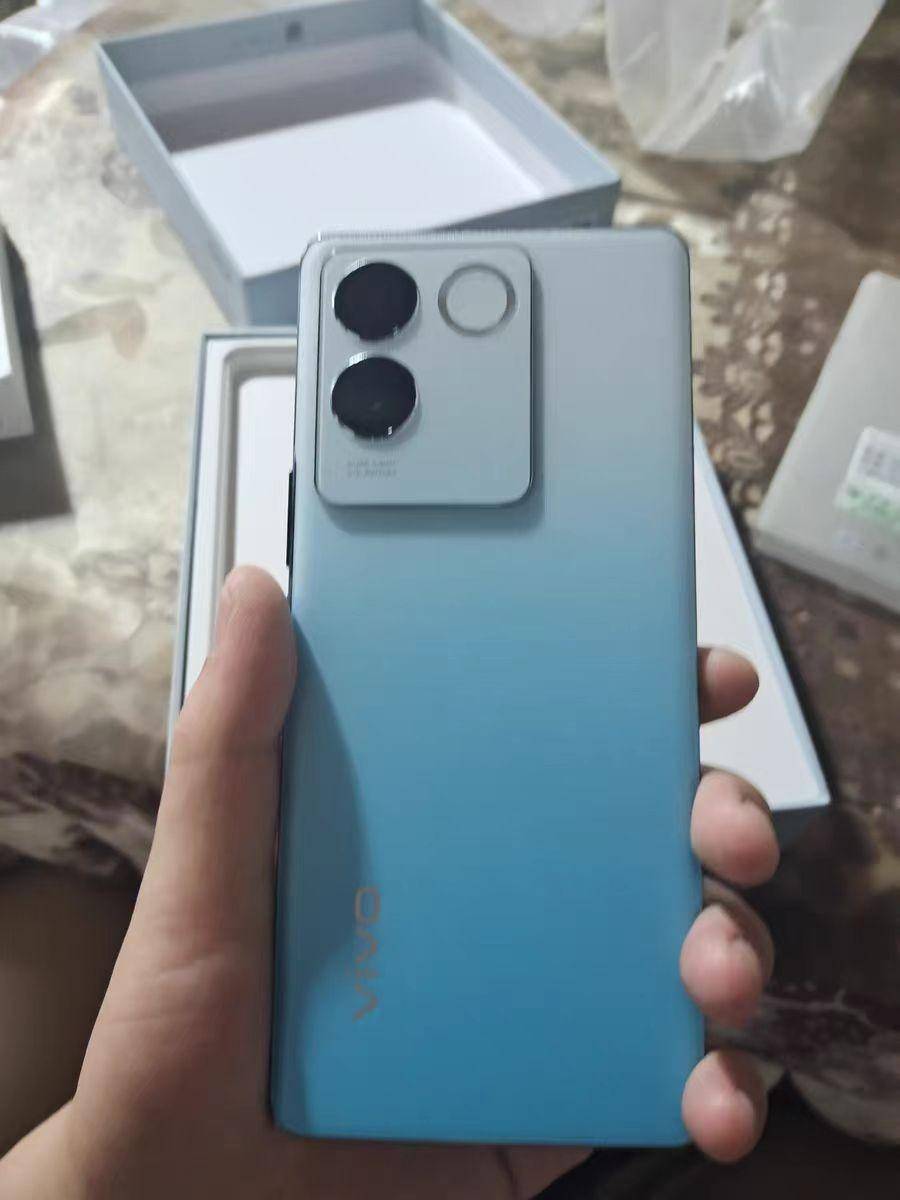 vivo s17e采用了流行的居中挖孔3d微曲屏设计和双摄像头的后置布局