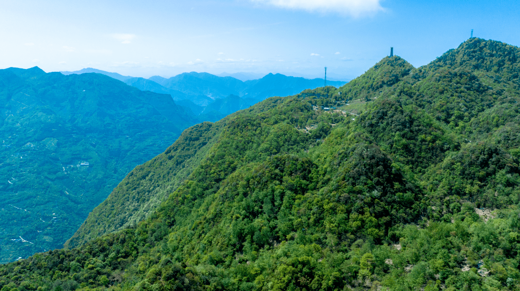 綿陽九皇山星空地,位於海拔2000米的羌山,這裡森林茂密,負氧離子濃度