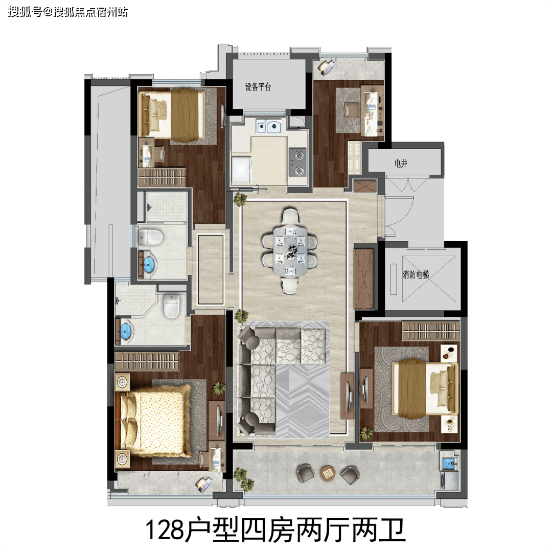 平湖滨江户型图图片