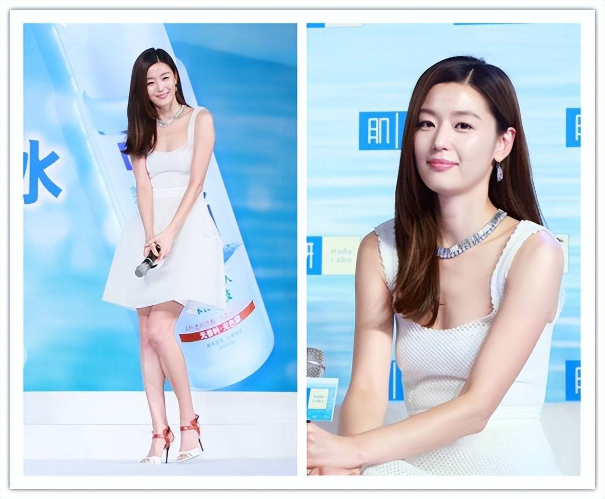 全智贤的吊带裙夏季穿正好,看着年轻还高级,质感还挺独特_时尚_裙子