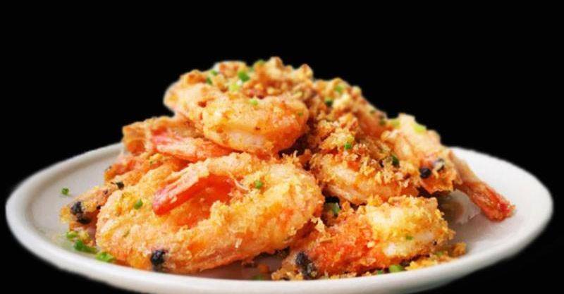 避风塘脆皮大虾,灯笼椒炝龙虾,捶虾菌皇汤_食材_处理_高汤