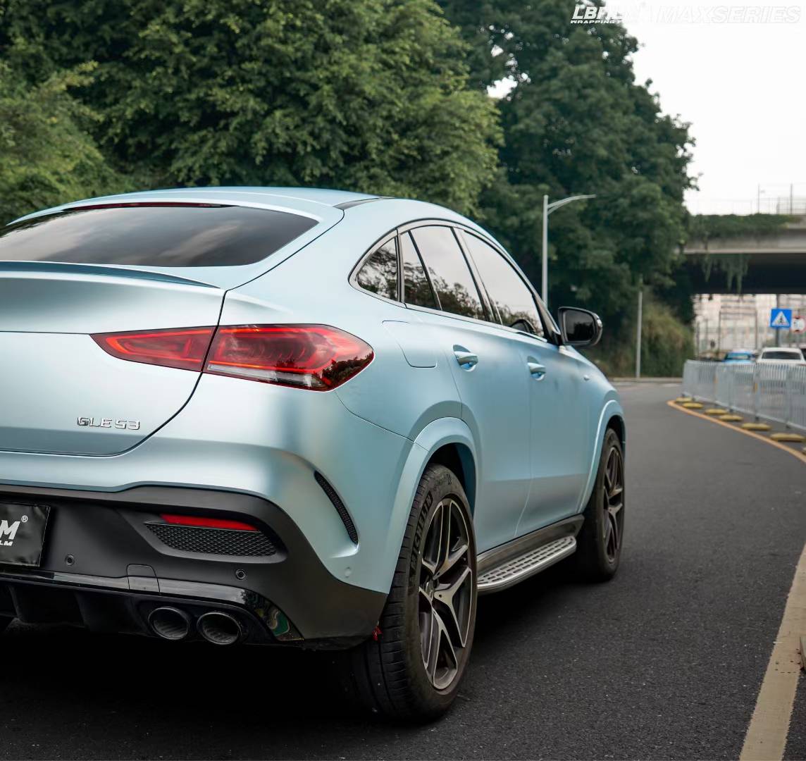 奔驰gle53-lb改色膜超亚纳米蓝,色彩随明暗而变化_搜狐汽车_搜狐网