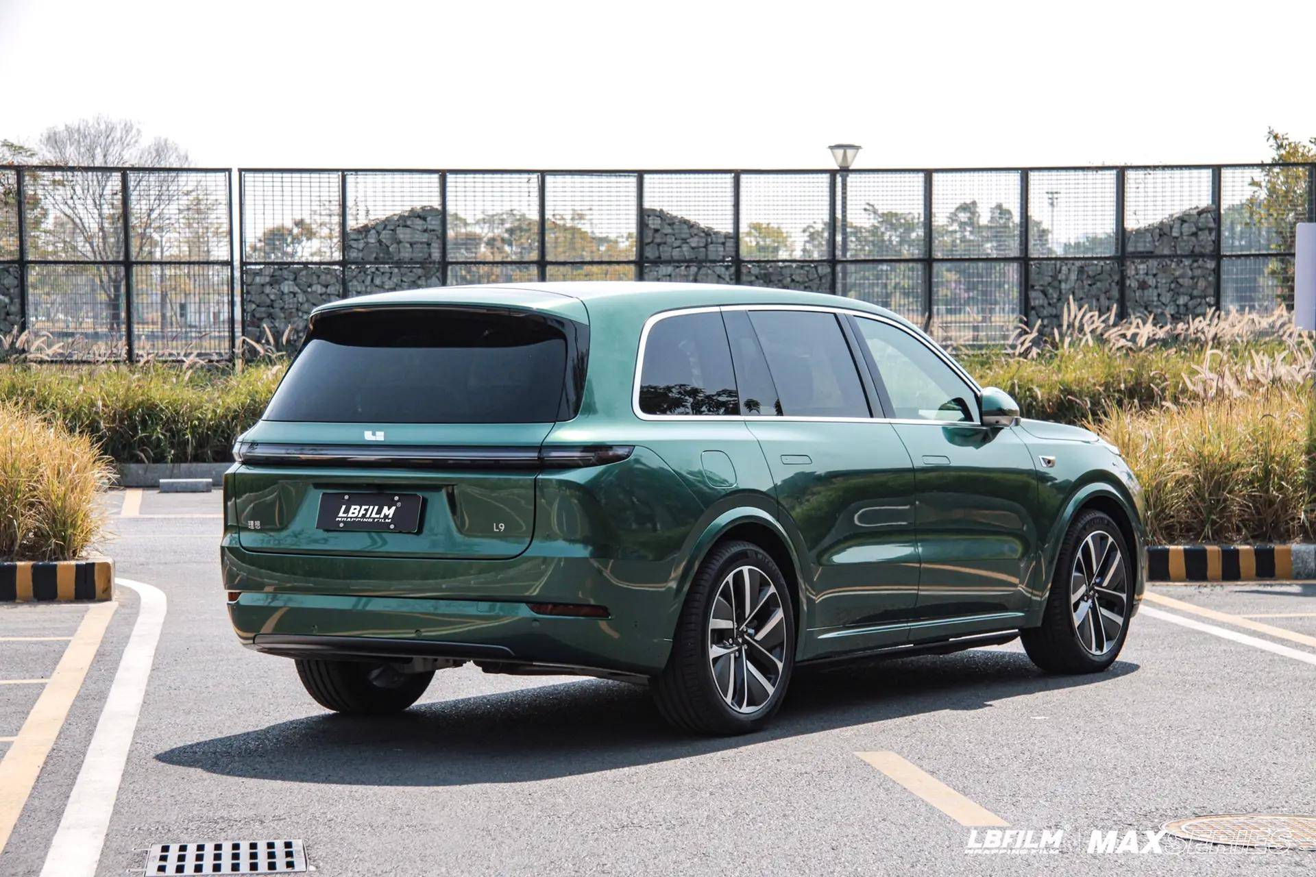 理想l9-lb改色膜翡翠绿,高级复古_搜狐汽车_搜狐网