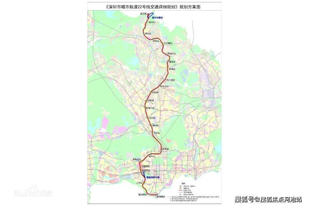 深圳地铁22号线高清图图片