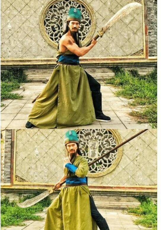 嘎子哥扮演的关羽,被网友吐槽为"最丑关羽",还自我感觉非常帅_谢孟伟