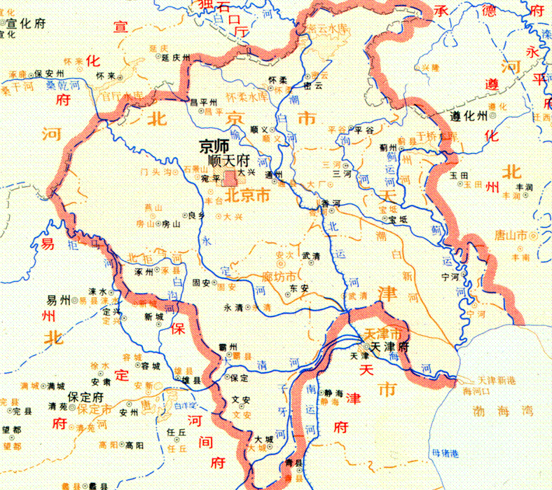 明朝宛平县地图图片