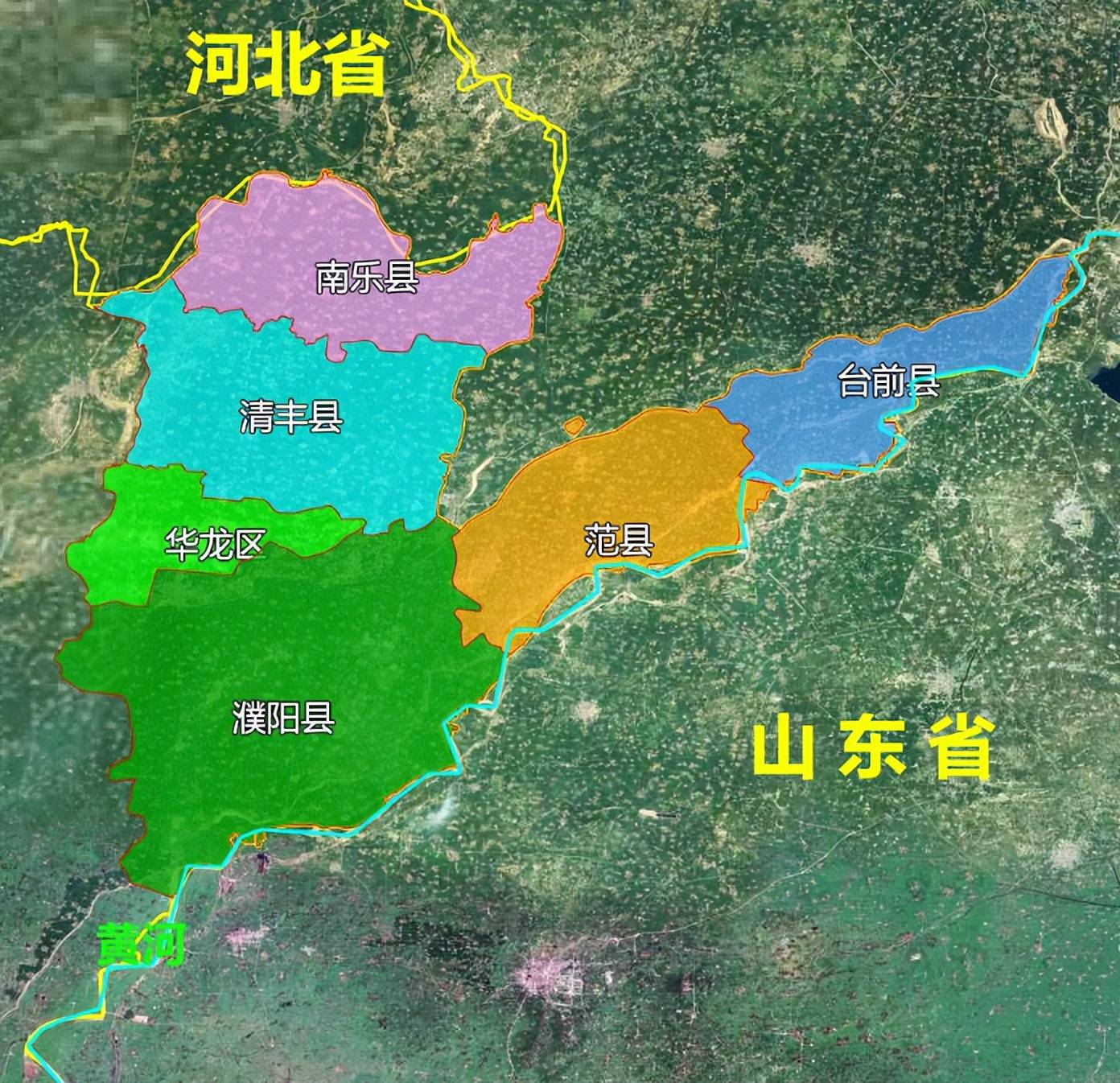濮阳市的区划调整,三个省合并而来,为何有6个区县?
