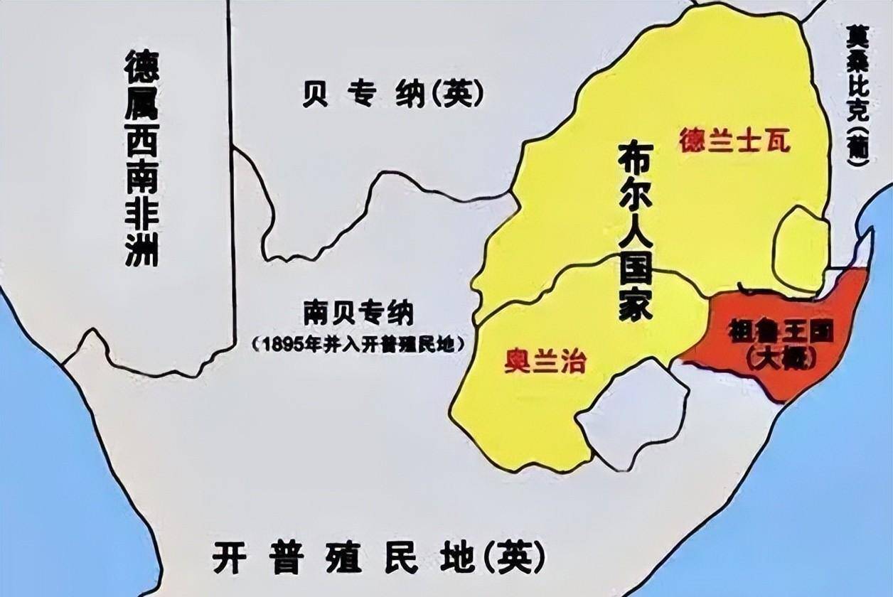 1795年,新兴的殖民帝国英国凭借自己的舰队也在南非开展殖民活动,当年