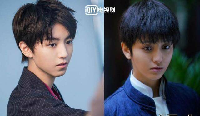 佟丽娅剪短发之后成了女版王俊凯?这相似度实在太强了_照片_对比_轮廓