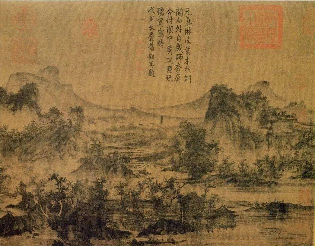 宋代山水大家:李成山水画作欣赏_寒林_平远_张大千