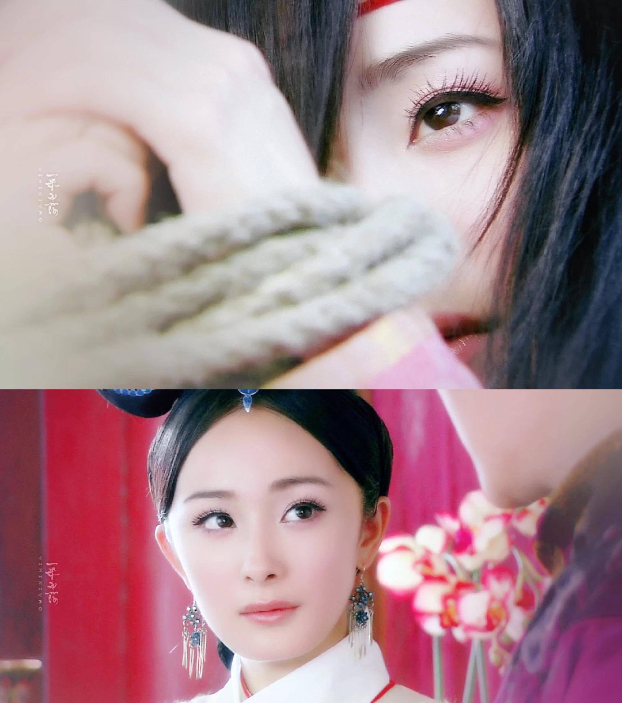 杨幂再穿清宫装温婉端庄,比当年活泼灵动的晴川还要美_聊斋_感觉_胡歌