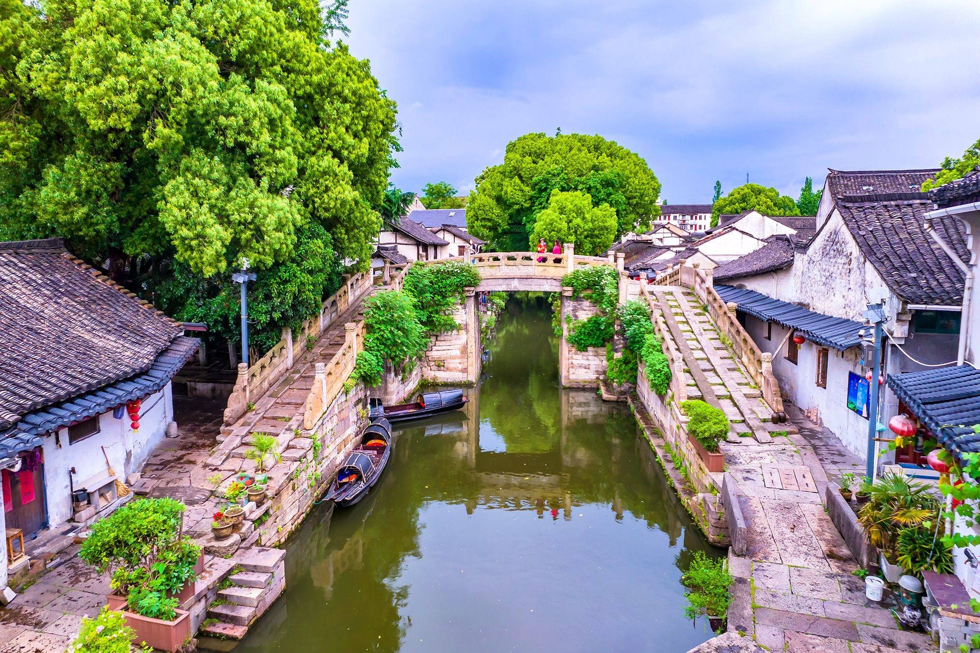 绍兴八字桥历史街区,赏"中国最早的立交桥",航拍的