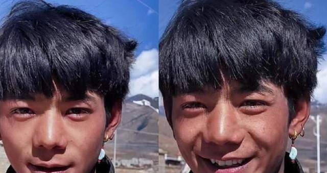 有种"神仙基因"叫丁真全家,一家都是明星脸,舅舅更神似郑伊健_孩子