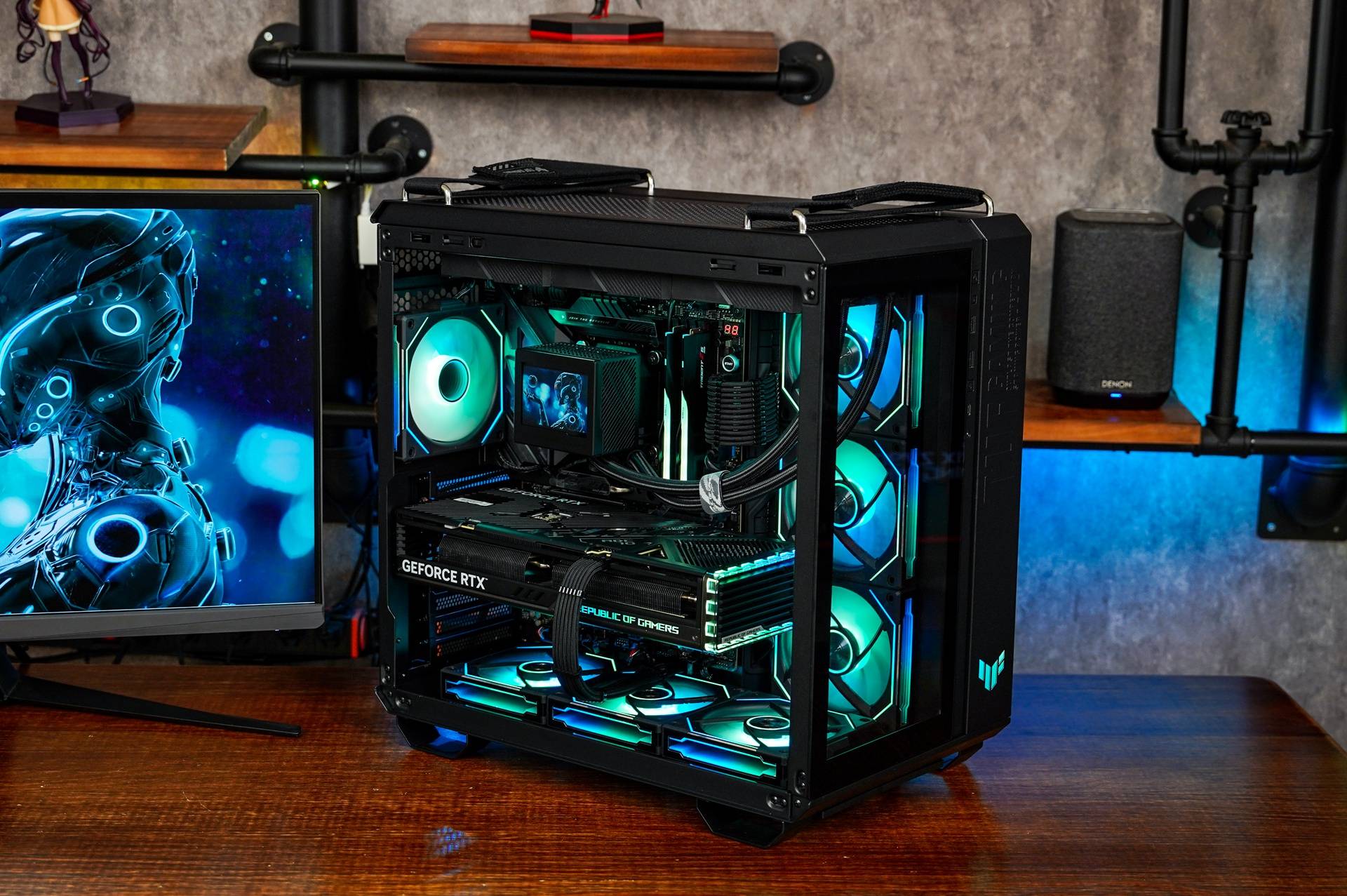 百变多彩弹药库,tuf502 龙神3打造黑化高颜值个性化主机_调控_色调_的