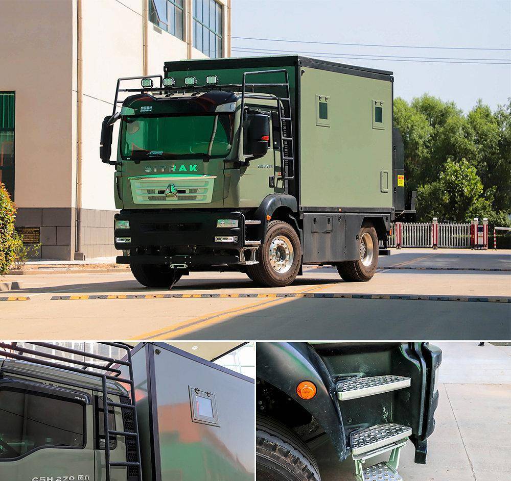 个性化定制国产重卡两驱越野房车!