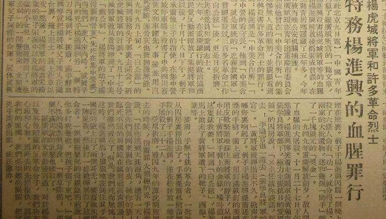 杀害杨虎城的真凶,伪装贫农6年,却因妻子一句话暴露,下场如何_杨进兴