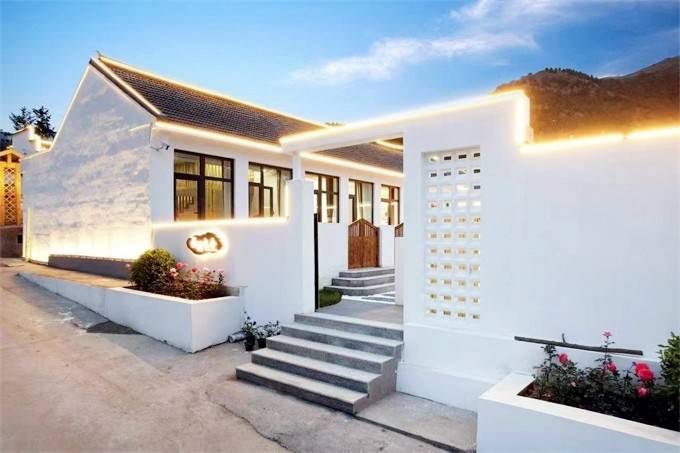 天津蓟县盘山云溪山舍民宿农家院,依山而建,院内还有颜值爆表的泳池!