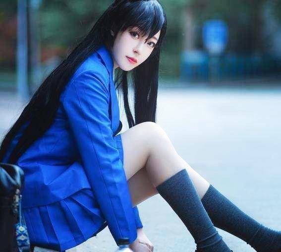 突破次元壁的cos:腐团儿完美cos晴子,清纯可爱,小兰腿神还原_照美冥