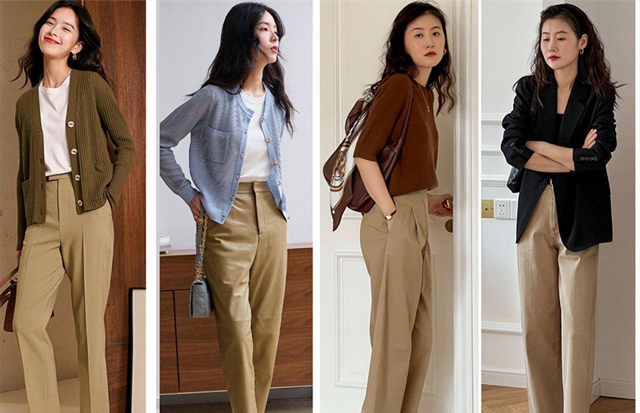 卡其色裤子搭配什么衬衫?_时尚_上衣_颜色