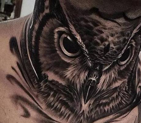 身体部位纹身图案推荐:前颈部_风格_欧美_问题