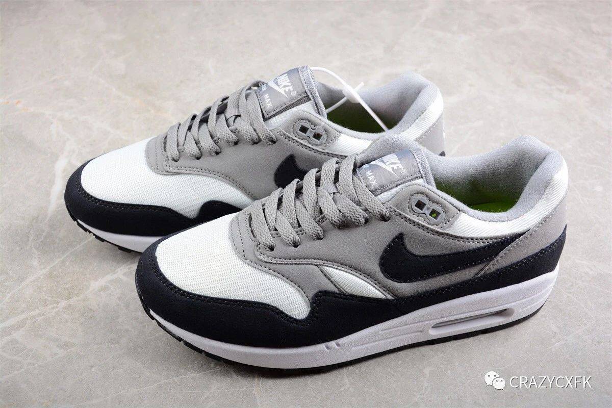 耐克nike air max 1 86 light silver 半掌气垫复古跑步鞋_跑鞋_网眼