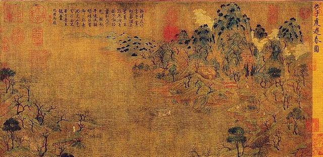 险些被卖到国外,如今价值连城_游春图_画作_张伯驹