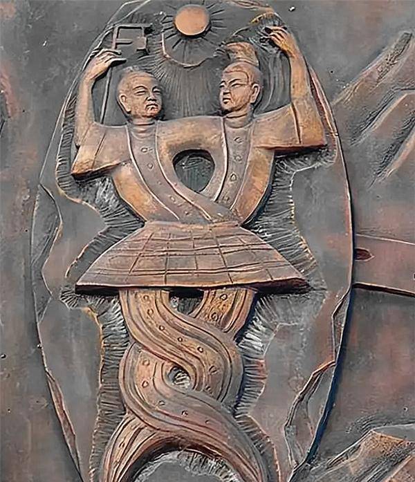 出土伏羲女娲交尾图,古巴比伦,印度,希腊都有相似传说_人类_壁画_人们