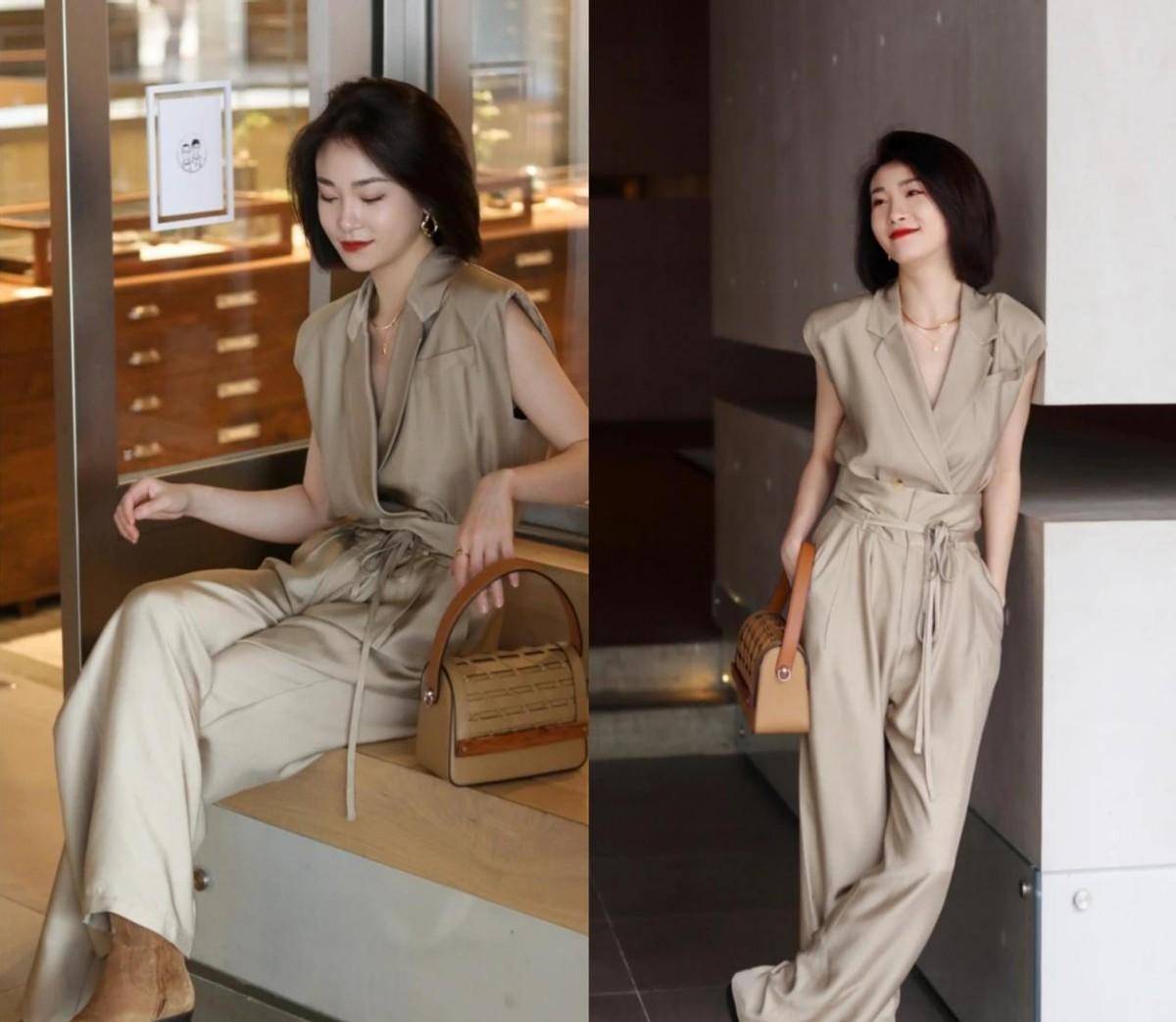 夏天除了穿连衣裙,还可以试试这些连体裤穿搭,利落大气又显瘦_女性