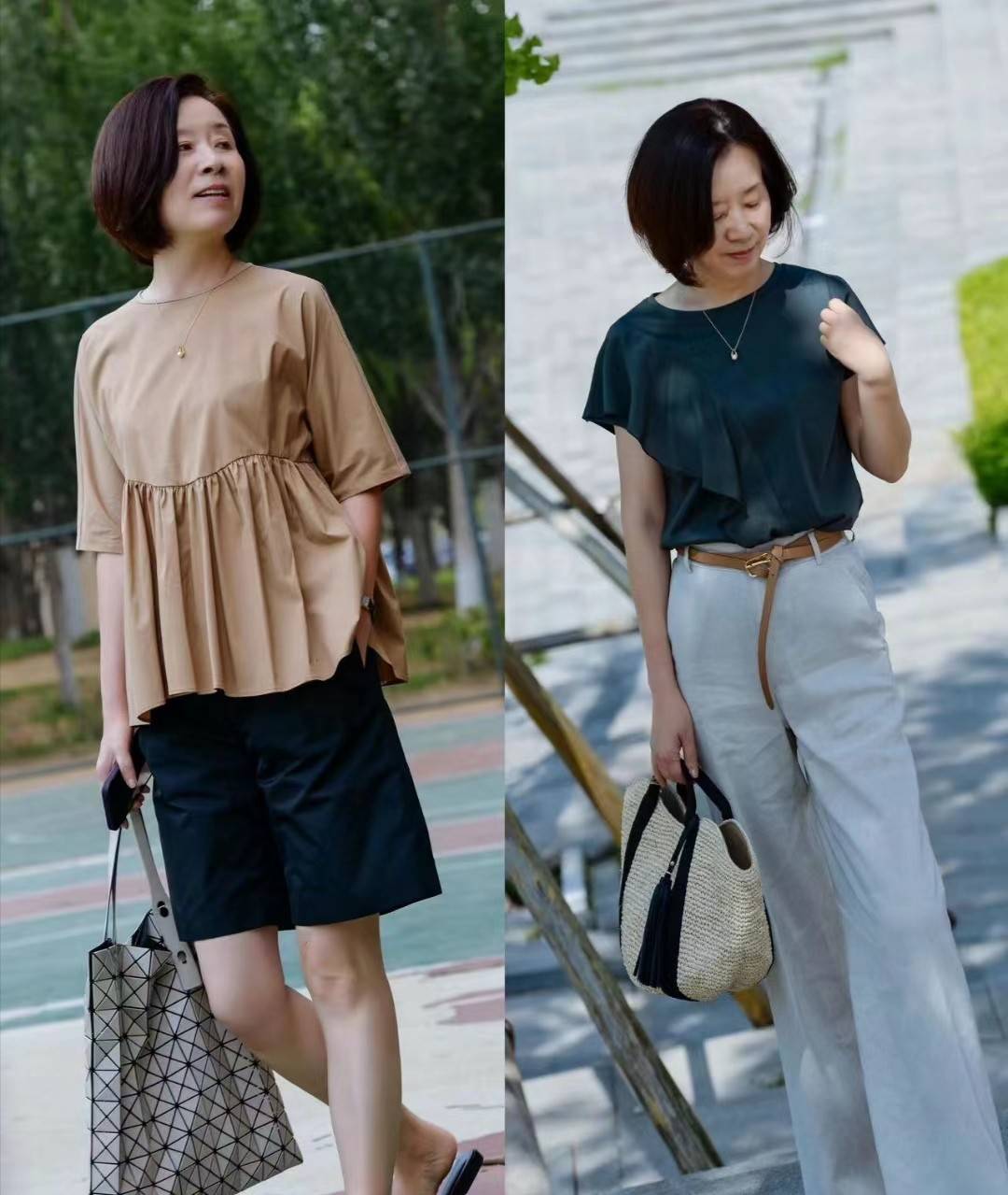 50岁女人夏季穿衣越简单越高级,同色搭配,多穿裙子,大气耐看_女性