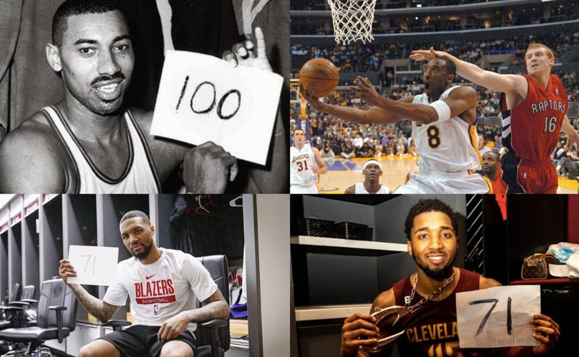 科比单场81分,库里62分,哈登61分,杜兰特55分,詹姆斯和乔丹呢_得分