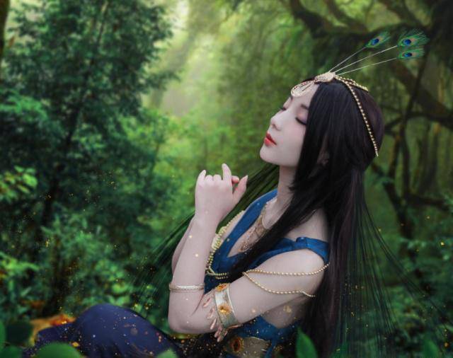 唯美的真人cos,白光莹两大形态被还原,孔雀最让人心动_辛灵_颜爵_仙子