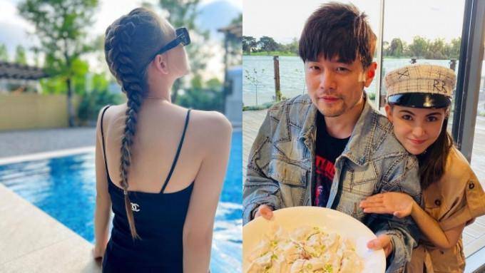 周杰伦,婚后诞下大女hathway(小周周),二子romeo(小小周)及细女