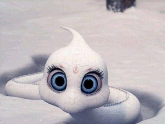 《天乩之白蛇传说》,杨紫化身大眼小白蛇,简直萌死人了_白素贞_电视剧