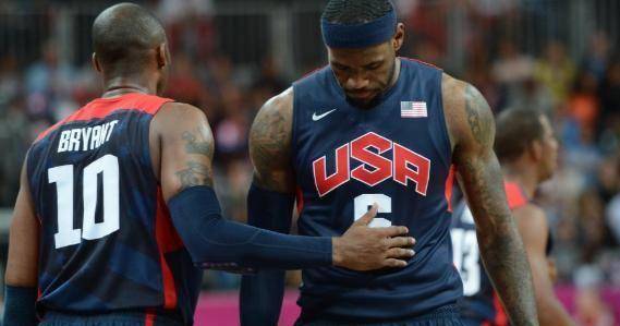 08奥运会詹姆斯曾骂科比,要老k教练修理他,科比随后让詹姆斯脸红_美国