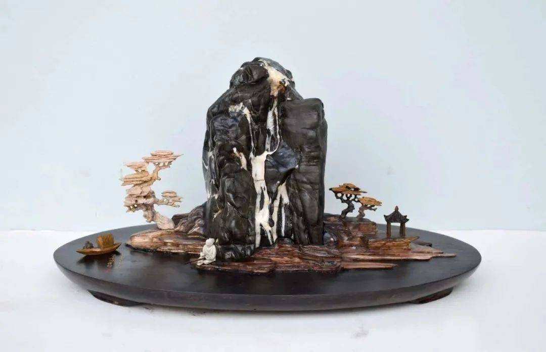 【赏析】 | "韩国夫妇10年买走300吨",这些水墨石有何魔力_奇石_画面