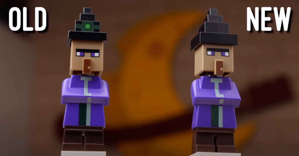 乐高我的世界新版女巫人仔有了大变化?_帽子_药水_套装