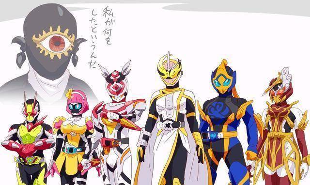 假面骑士:同人画师调侃女骑士战力过剩这阵容足够毁灭世界了_月读