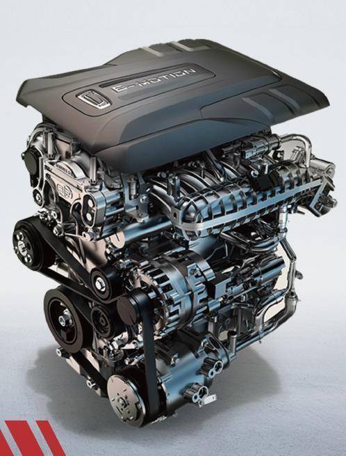 5t发动机zui大功率达到124kw,热效率高达39.