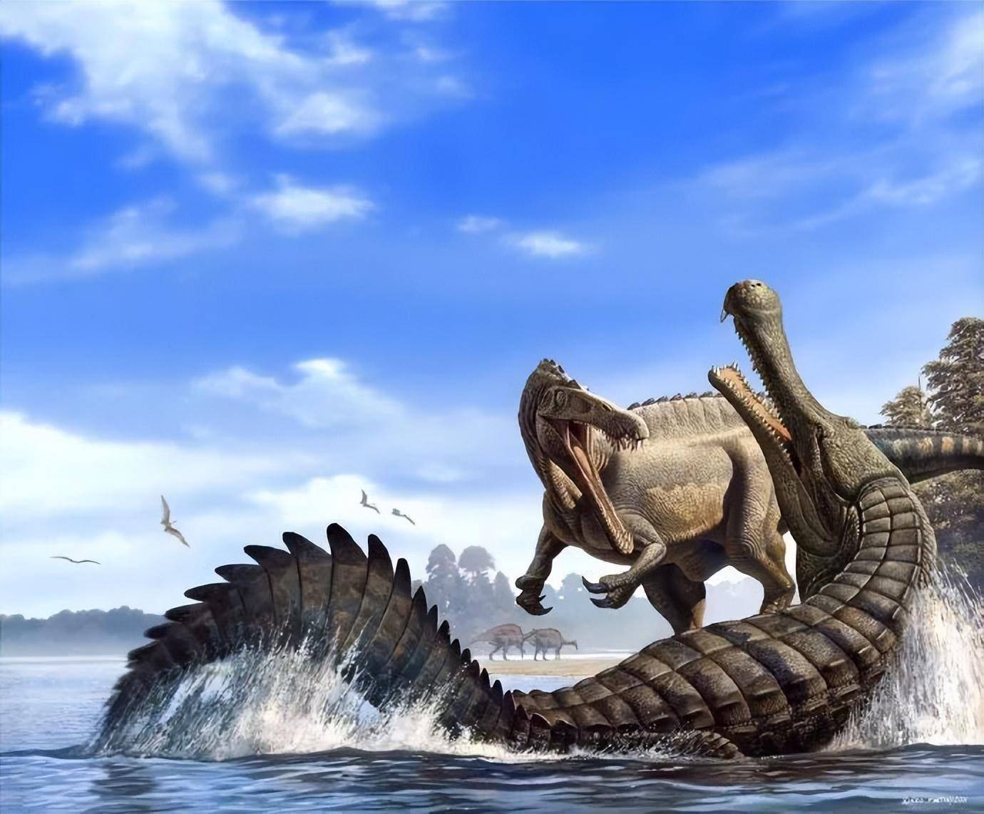 体型庞大的史前生物帝鳄,能否撼动"海洋之王"巨齿鲨的霸主地位_生活