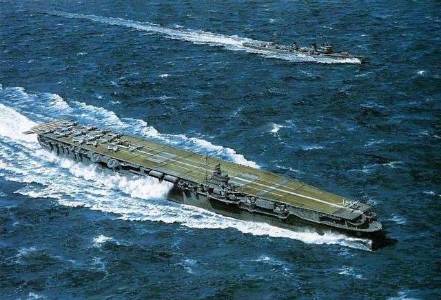 而这艘航母最早也不是作为航母建造,它是"大和"级战列舰的三号舰