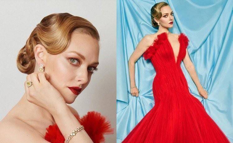 甜美人妻亚曼达塞佛瑞,生完两娃仍有铅笔腿,陶瓷肌_礼服_zendaya_兰蔻