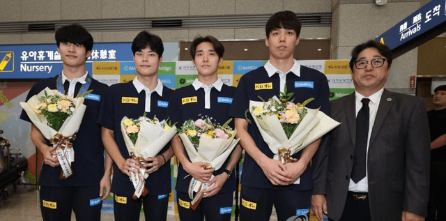 韓國選手金宇民福岡游泳世錦賽歸國后放言，要拿4枚杭州亞運金牌