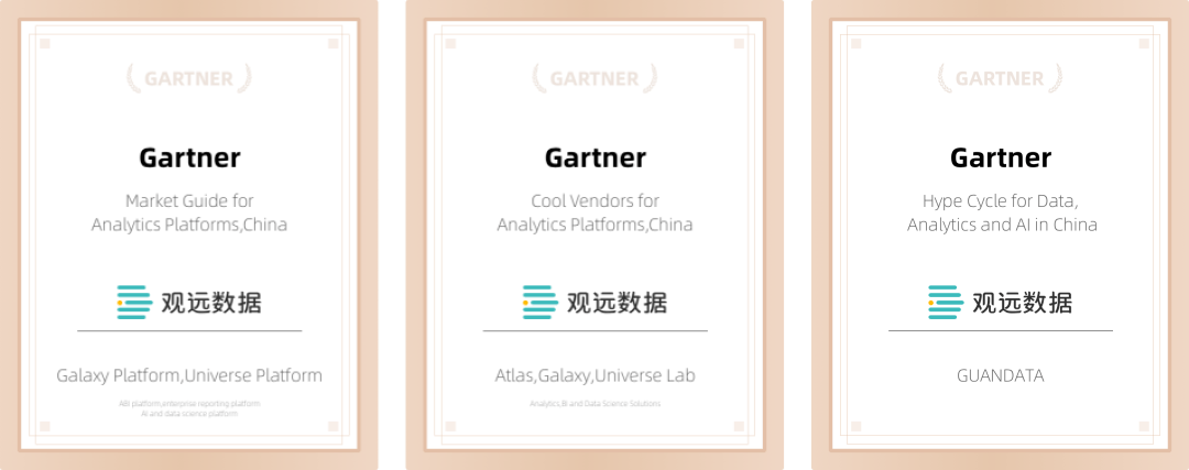 观远数据入选Gartner增强分析、自助分析两大关键趋势代表厂商