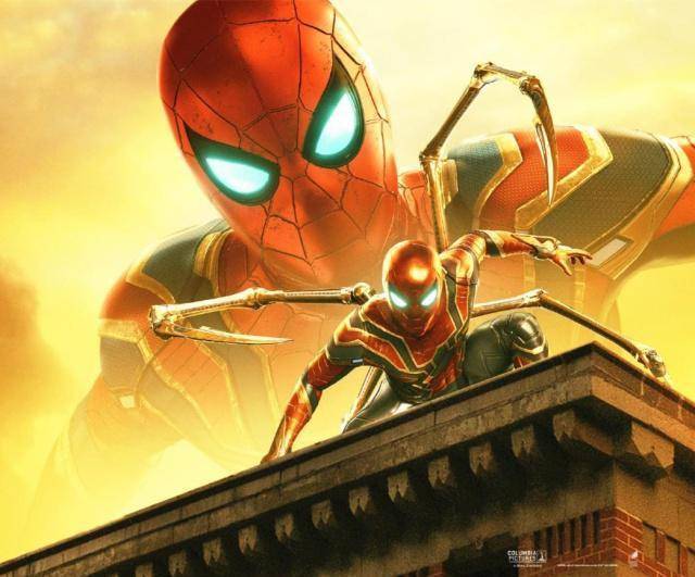 曝光的新海报再次重点展示了其中的三款新战服,也就是钢铁蜘蛛战甲